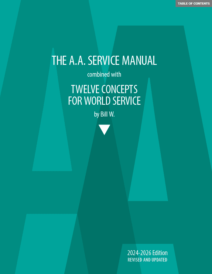 AA Service Manual Twelve Concepts for World Services